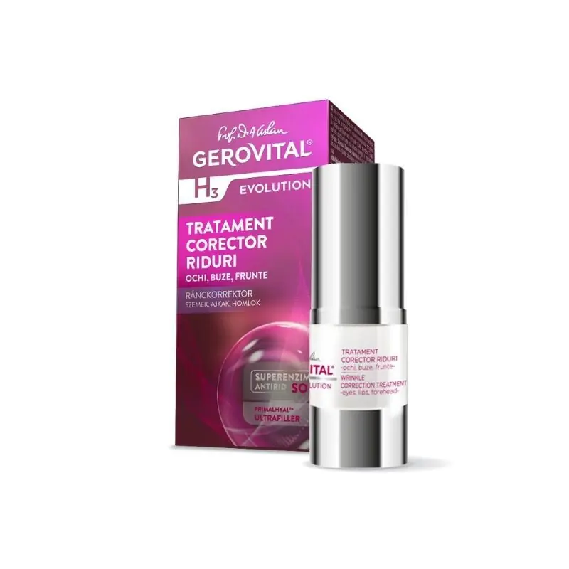 Ofertă GEROVITAL H3 EVOLUTION TRATAMENT CORECTOR RIDURI 15ML