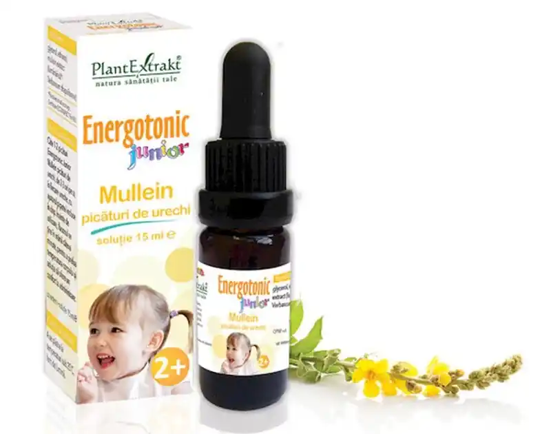 PLANTEXTRAKT ENERGOTONIC JUNIOR MULLEIN PICATURI PENTRU URECHI 15ML Reducere specială