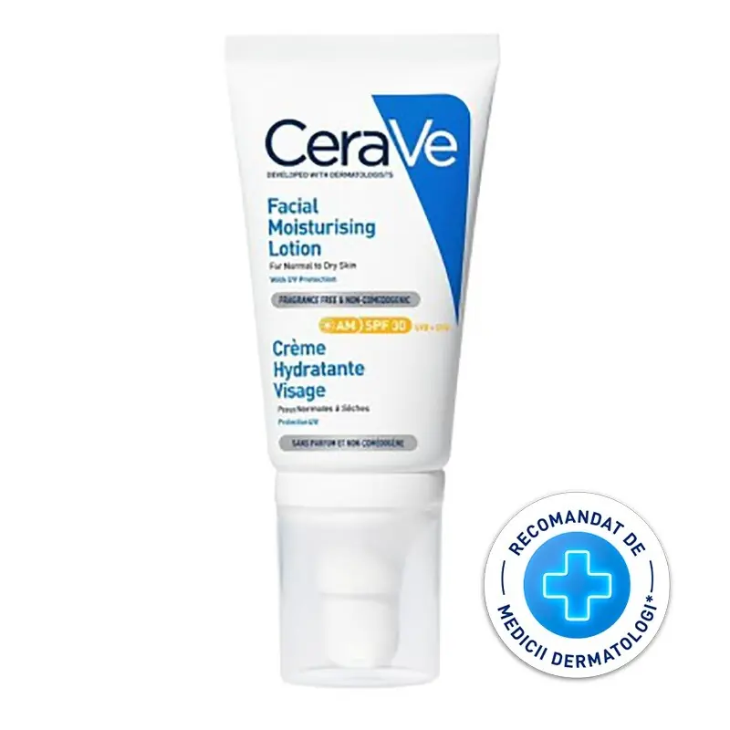 CERAVE CREMA HIDRATANTA DE FATA TEN NORMAL SI USCAT SPF30 52 ML Cumpărături sigure