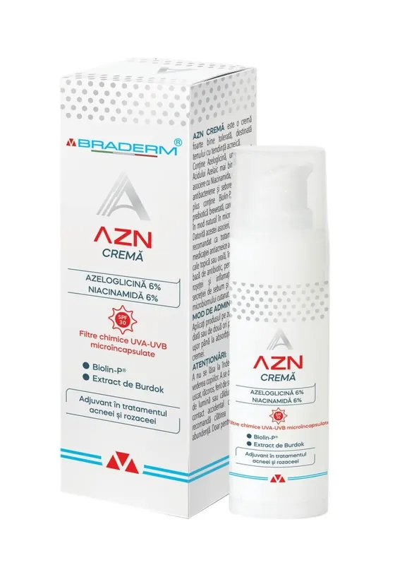 AZN CREMA ANTIACNEE SI ROZACEE 30 ML Ultima șansă