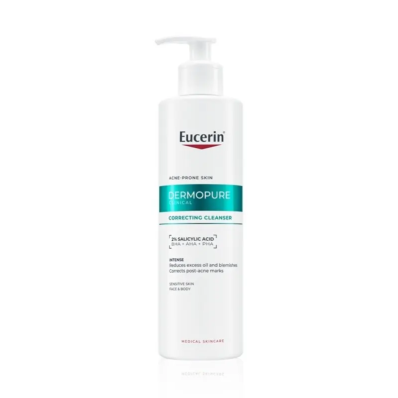 EUCERIN GEL DE CURATARE CORECTOR DERMOPURE PENTRU FATA SI CORP 400ML Promoție