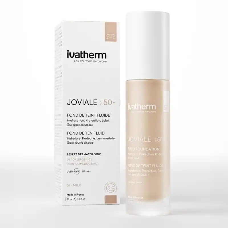 IVATHERM JOVIALE FOND DE TEN FLUID 01 SPF50+ 30ML Nu rata