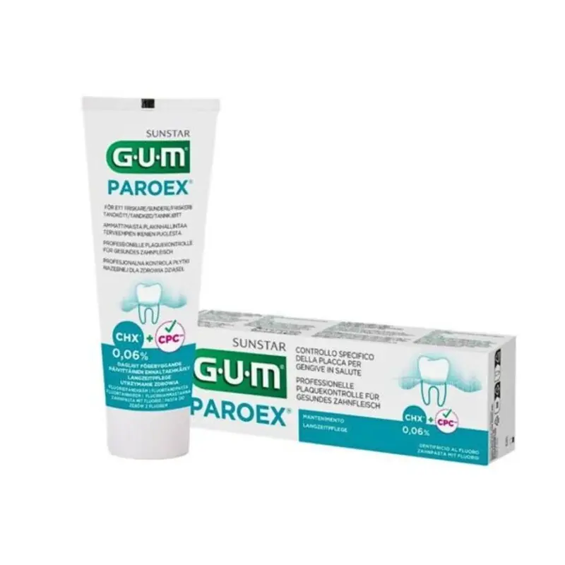 Reducere specială GUM PASTA DE DINTI PAROEX CU CLORHEXIDINA 0.06% X 75ML