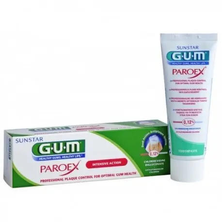 Calitate înaltă GUM PASTA DE DINTI PAROEX CU CLORHEXIDINA 0.12% X 75ML