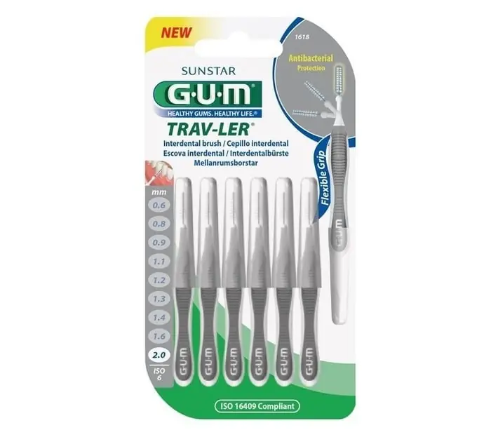 GUM PERII INTERDENTARE TRAV-LER 2.00 MM GRI 6BUC Bestseller