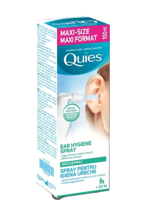 QUIES SPRAY AURICULAR DOCUSPRAY PENTRU IGIENA URECHII 100ML Cumpără acum