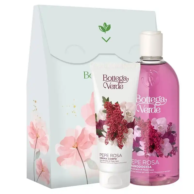 BOTTEGA VERDE 84070301 SET CADOU HIDRATARE CORP CU EXTRACT DE PIPER ROZ 400ML + 200ML Ofertă