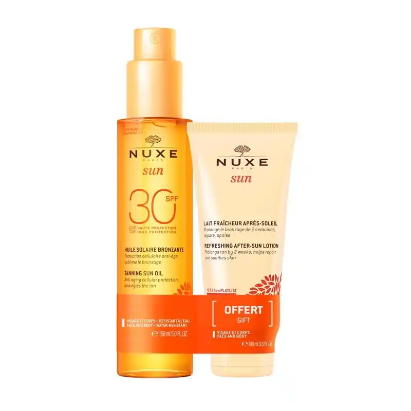 NUXE SET SUN ULEI SPF30 150 ML + AFTER SUN 100 ML Reducere extra