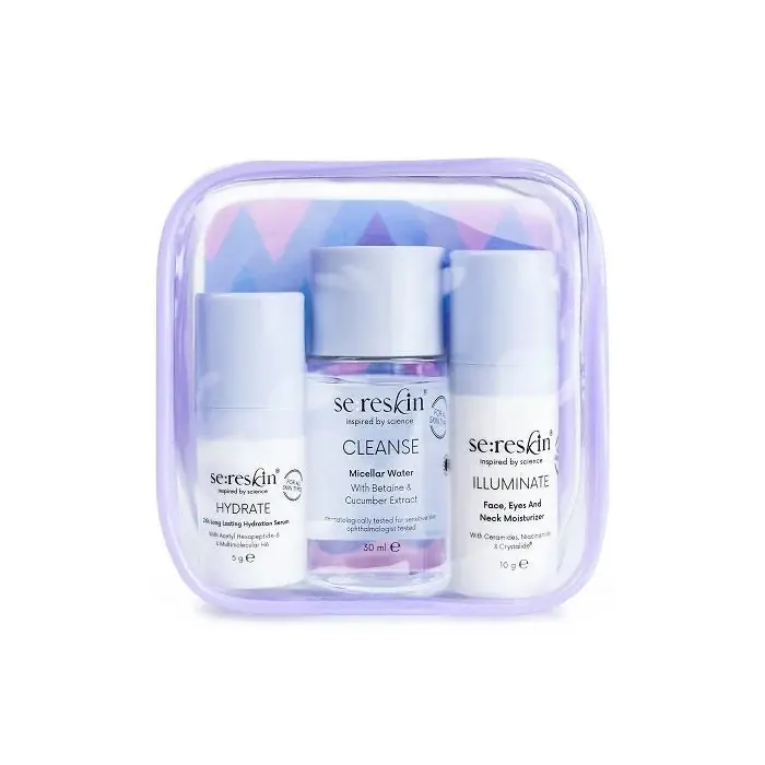 Cel mai vândut TRAVEL KIT SERESKIN - Set Travel Curatare, Ser Si Crema