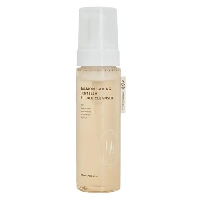 SALMON CARING CENTELLA BUBBLE CLEANSER - Spuma Curatare Ten Cu Extract De Adn De Somon Retur ușor