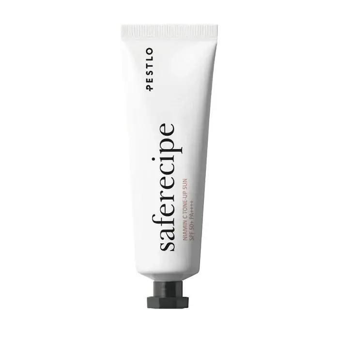 SAFERECIPE NIAMIN C TONE UP SUN CREAM - Crema Multifunctionala Cu Protectie Solara SPF 50+ Pa++++ Ofertă de sezon