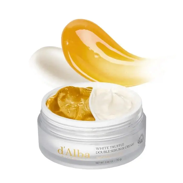 WHITE TRUFFLE DOUBLE SERUM & CREAM - Ser Si Crema 2 In 1 Pentru Hidratare Si Hranire Intensa Premium