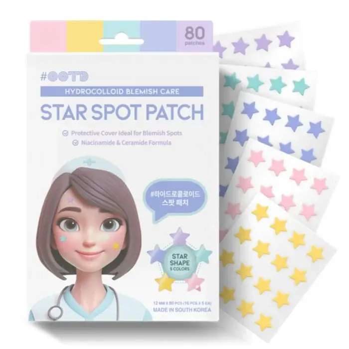 STAR SPOT PATCH 80 PATCHES – Plasturi Hidrocoloizi Pentru Acnee Cu Niacinamida Si Ceramide Lichidare de stoc