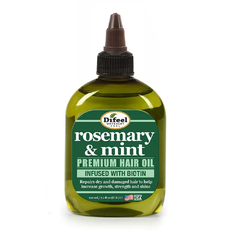 Ulei Premium cu efect de intarire pentru par cu rozmarin si menta, 75ml, Difeel Bestseller