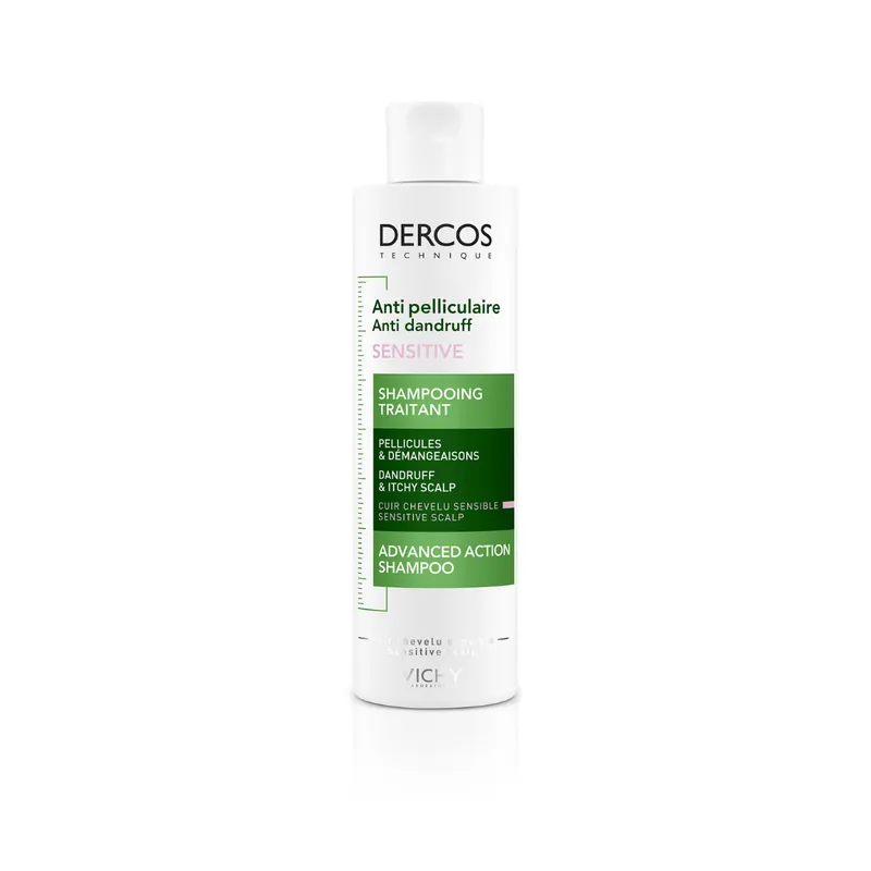 Reducere specială Sampon anti-matreata pentru scalp sensibil Dercos Sensitive, 200 ml, Vichy