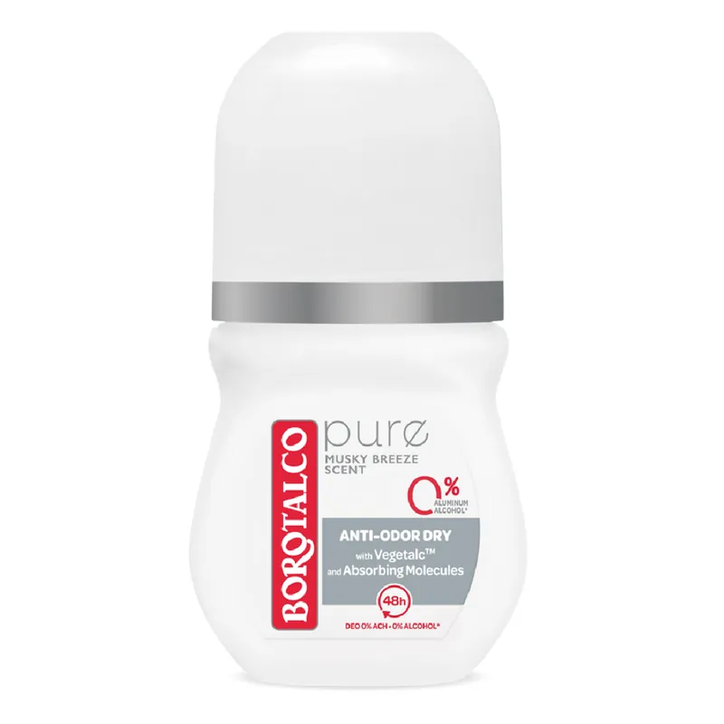 Livrare rapidă Deodorant roll-on Pure Musk, 50 ml, Borotalco