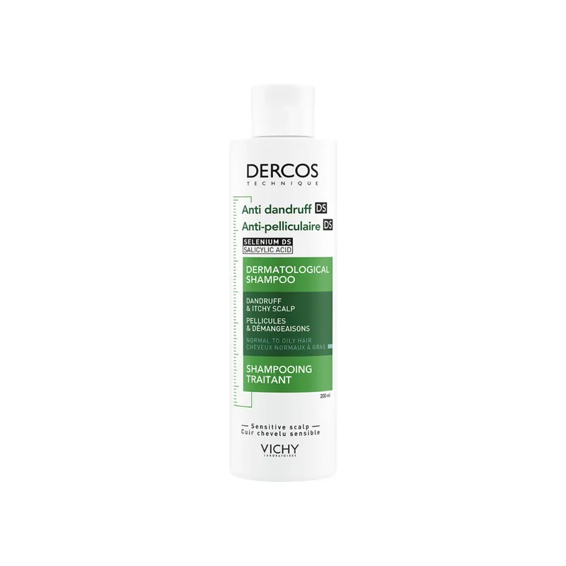 Sampon anti-matreata pentru par normal-gras Dercos, 200 ml, Vichy Reduceri