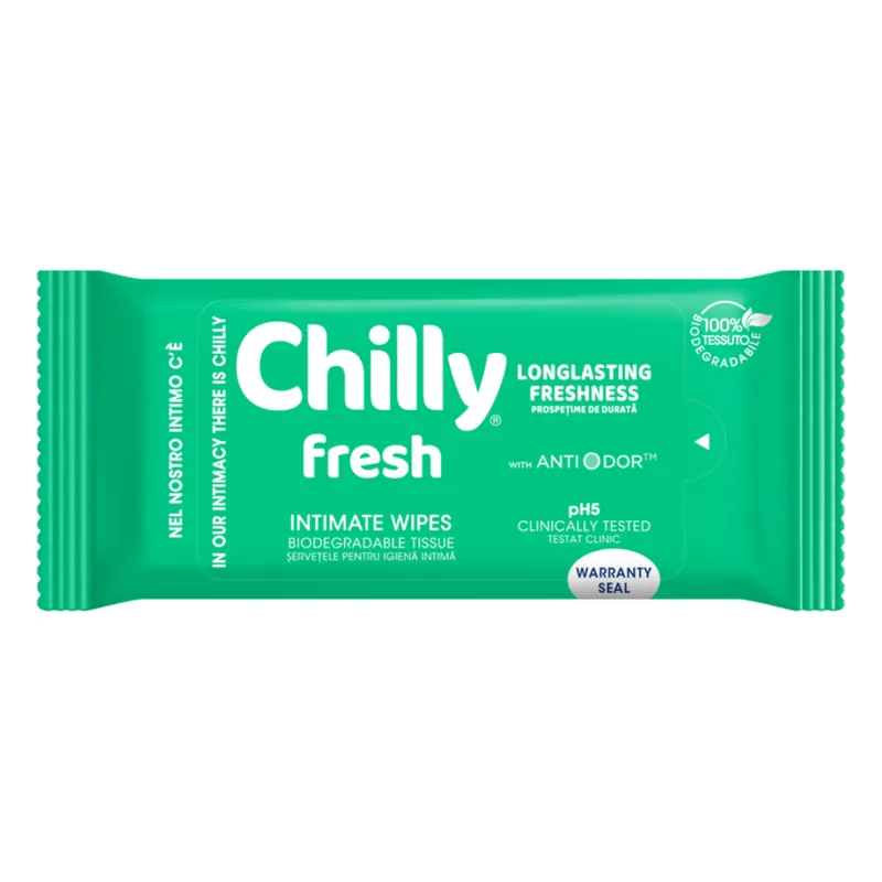 Premium Servetele pentru igiena intima, Fresh, 12 bucati, Chilly