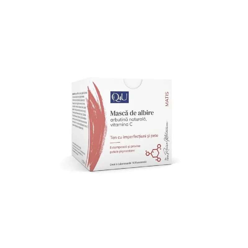 Cel mai bun preț Masca de albire Q4U, 50 ml, Tis Farmaceutic