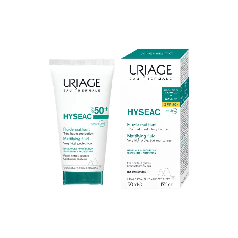 Fluid matifiant SPF50+ Hyseac, 50 ml, Uriage Plată securizată