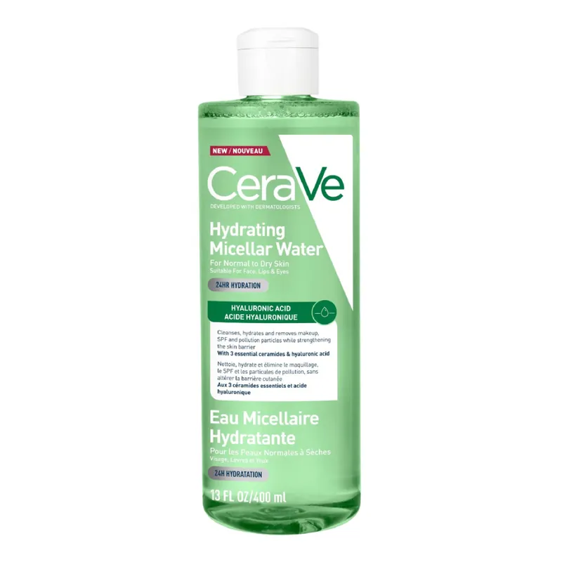Nu rata Apa micelara hidratanta pentru ten normal si uscat, 400 ml, CeraVe