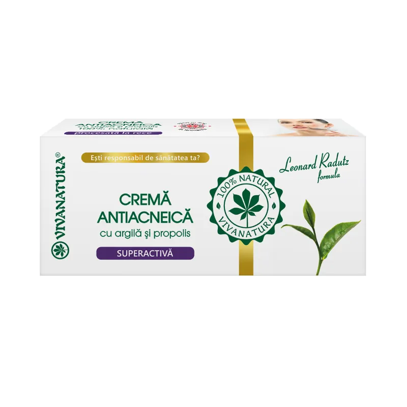 Ofertă specială Crema antiacneica, 20 ml, VivaNatura