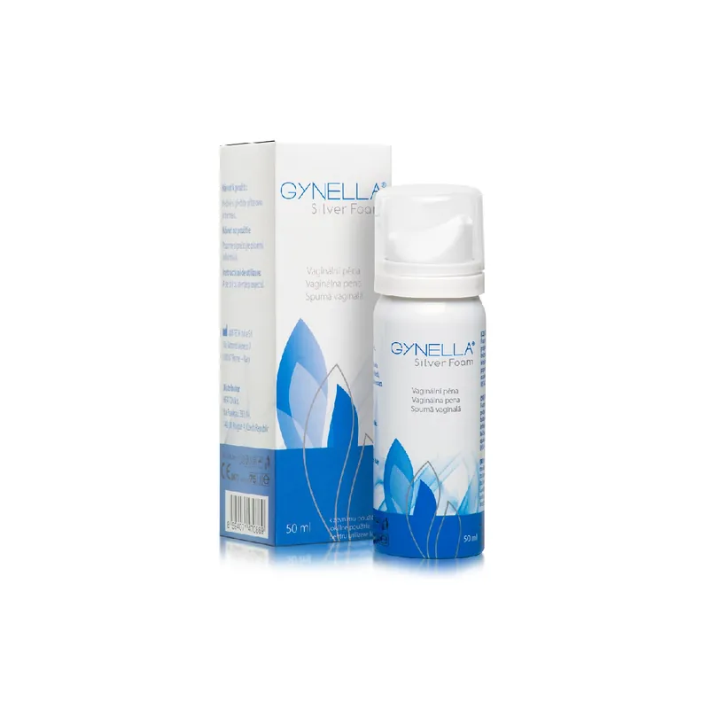 Spuma pentru igiena intima Gynella Silver Foam, 50 ml, Heaton Retur ușor