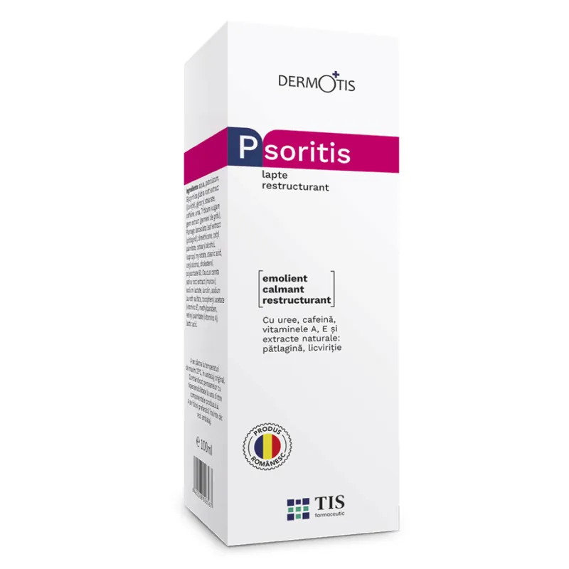 Lapte restructurant PsoriTIS, 100ml, Tis Farmaceutic Cumpărături sigure