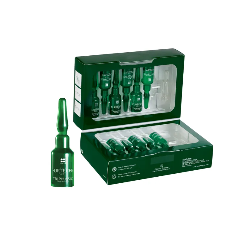 Livrare expres Tratament impotriva caderii parului Triphasic Reactional, 12 fiole*5 ml, Rene Furterer