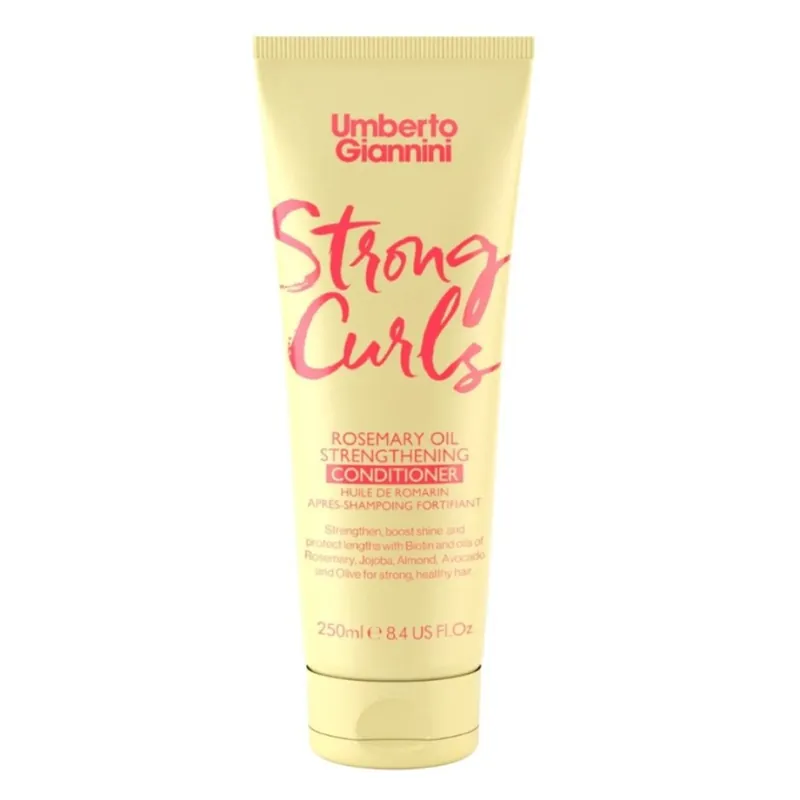 Balsam fortifiant pentru par cret cu ulei de Rozmarin Strong Curls, 250ml, Umberto Giannini Ofertă exclusivă