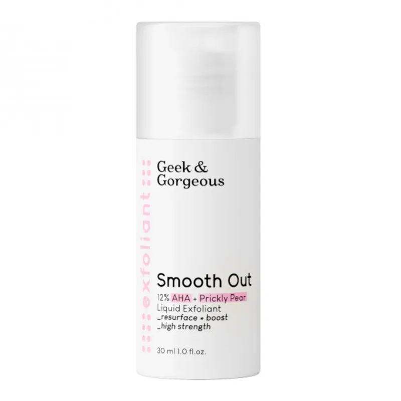 Lotiune exfolianta Smooth Out, 30 ml, Geek & Gorgeous Discount