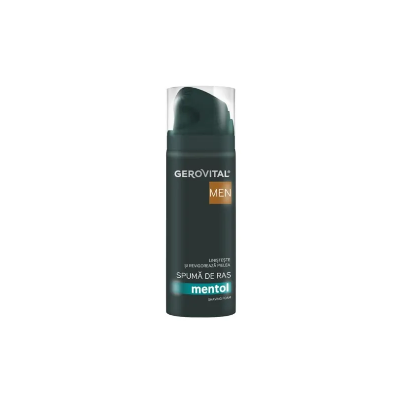 Spuma de ras mentol Men, 200 ml, Gerovital Bestseller