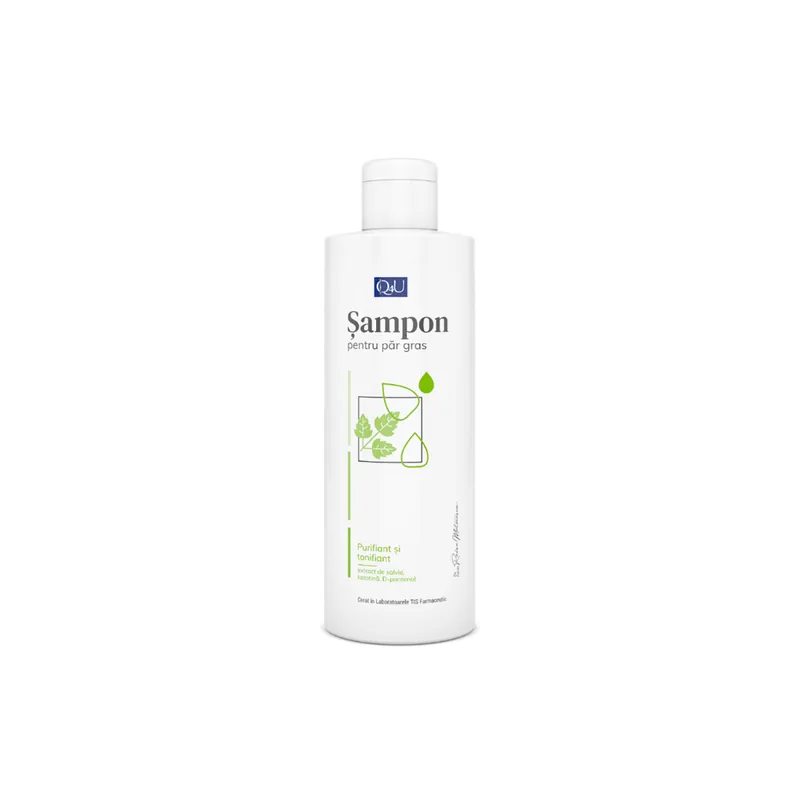 Reducere specială Sampon pentu par gras Q4U, 200 ml, Tis Farmaceutic