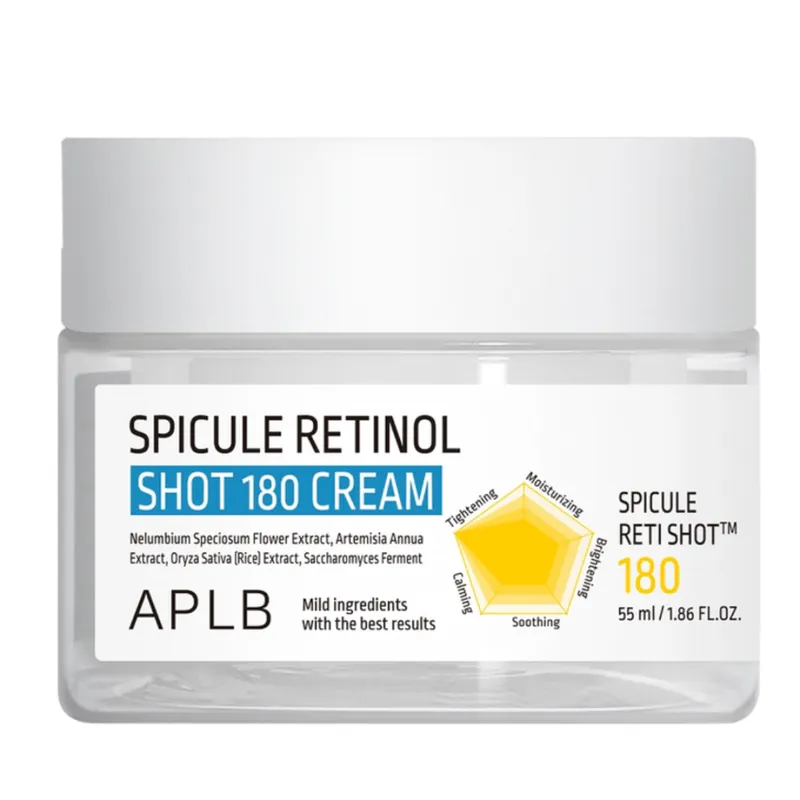 Preț promoțional Crema de fata cu Spicule Retinol Shot 180, 55ml, APLB