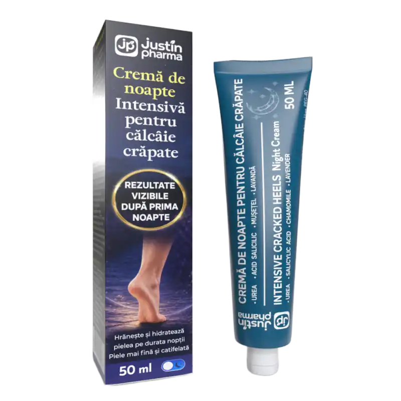 Preț redus Crema de noapte pentru calcaie crapate 50ml, Justin Pharma