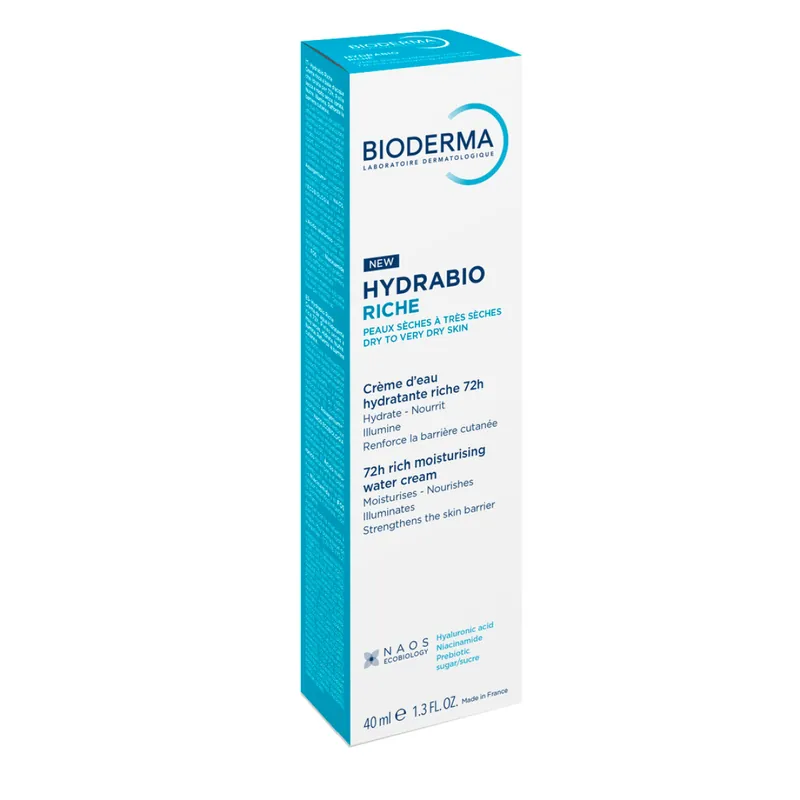 Crema intens hidratanta pe baza de apa Hydrabio Riche, 40 ml, Bioderma Premium