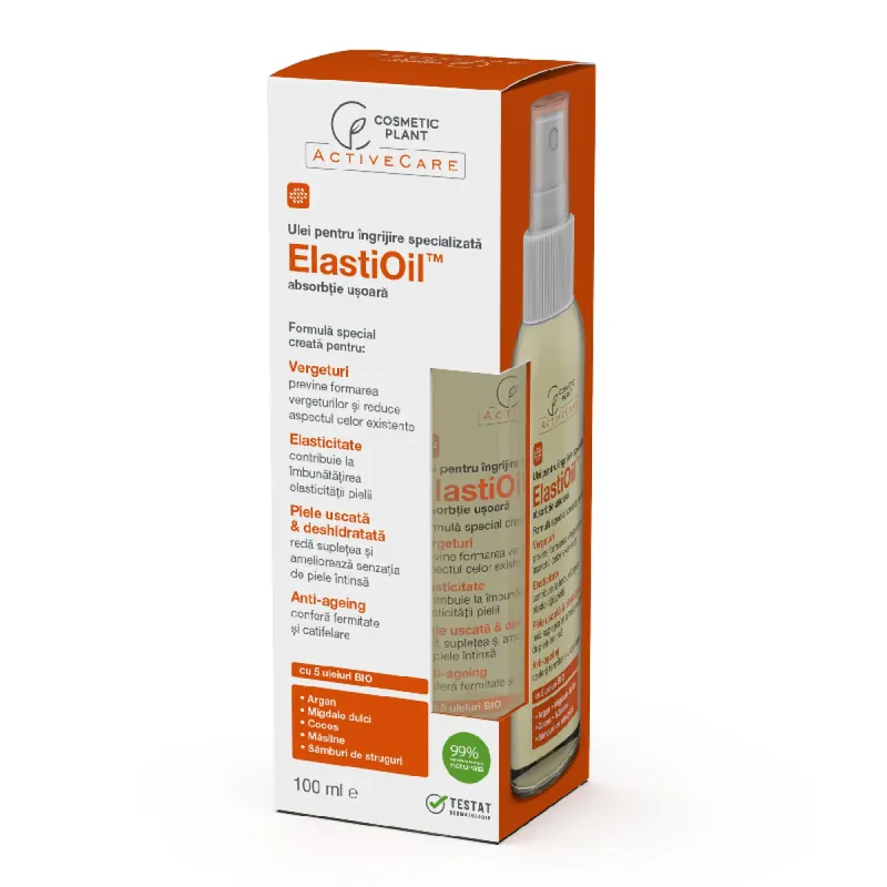 Retur ușor Ulei pentru ingrijire specializata Active Care ElastiOil, 100 ml, CosmeticPlant