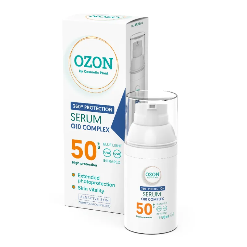 Retur ușor Ser Complex Q10 SPF50 Ozon, 30ml, CosmeticPlant
