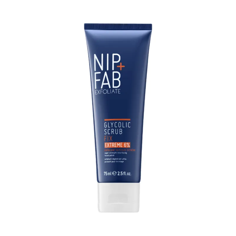 Scrub exfoliant pentru ten Glycolic Fix, 75 ml, NIP+FAB Plată sigură