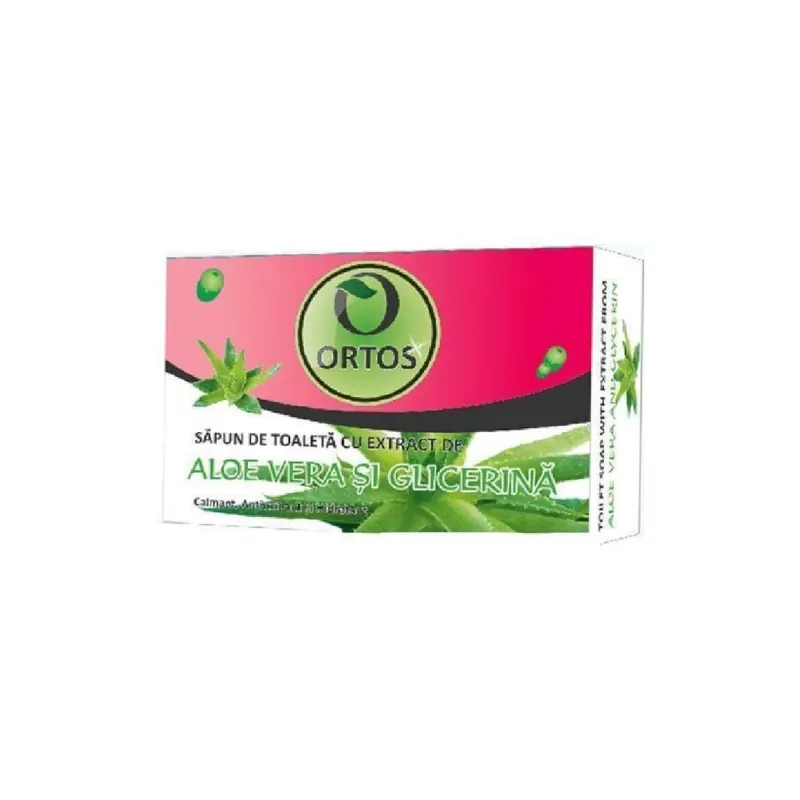 Popular Sapun aloe vera si glicerina, 100 g, Ortos