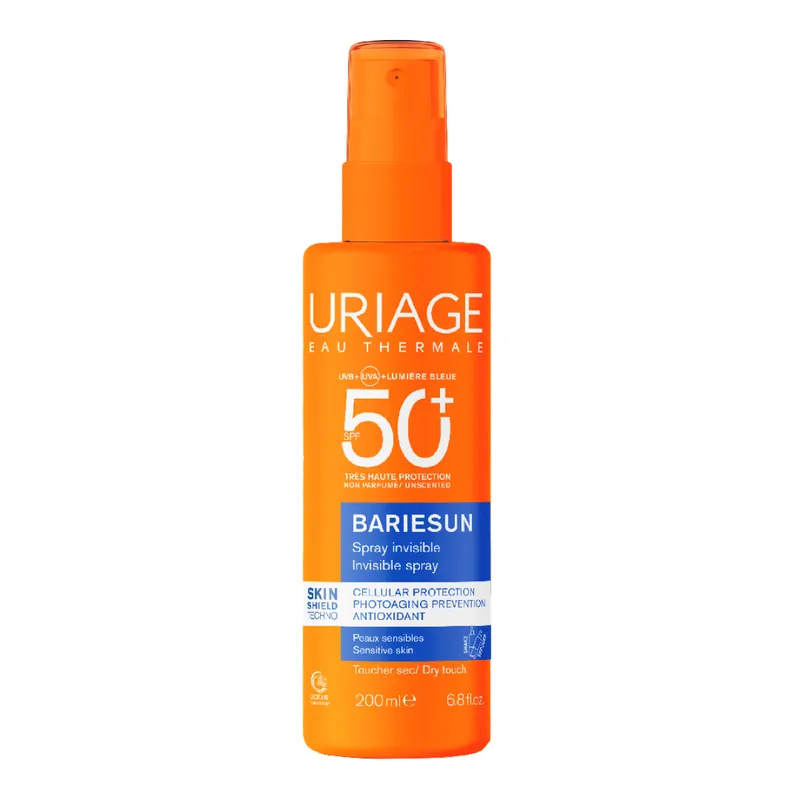 Spray invizibil SPF50+, fara parfum, Bariesun, 200 ml, Uriage Comandă acum
