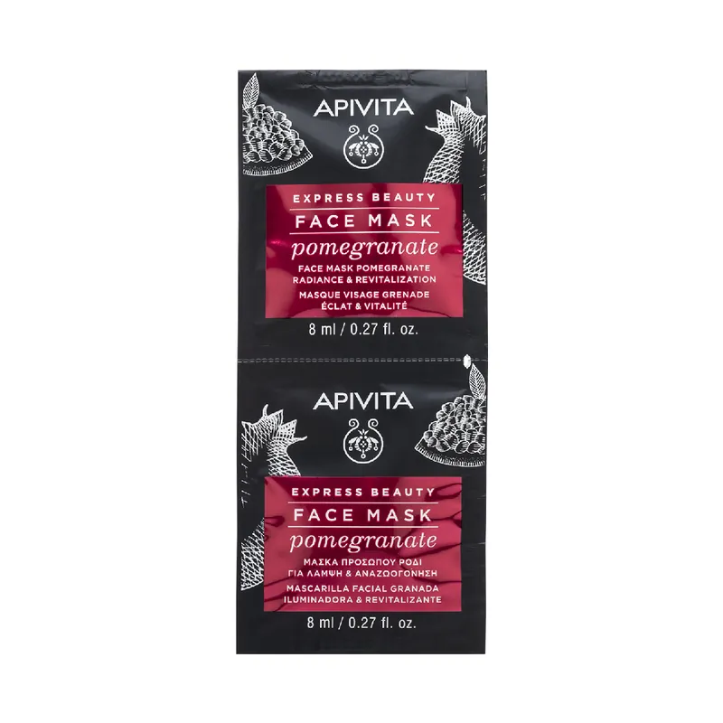 Vezi acum Masca de fata revitalizanta cu extract de rodie, 2*8 ml, Apivita