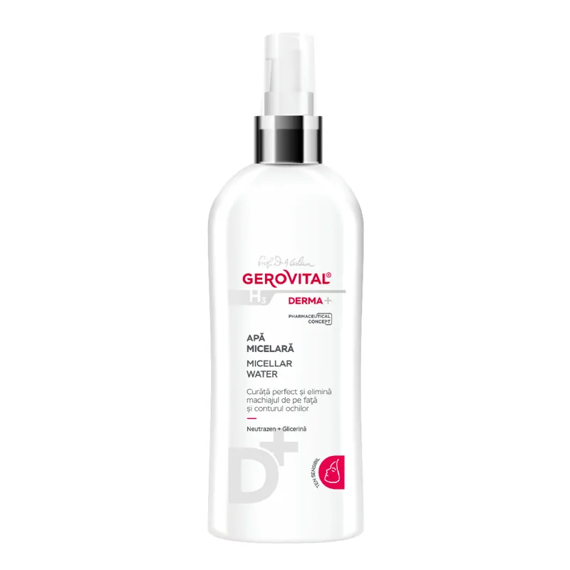 Apa micelara H3 Derma+, 150 ml, Gerovital Chilipir