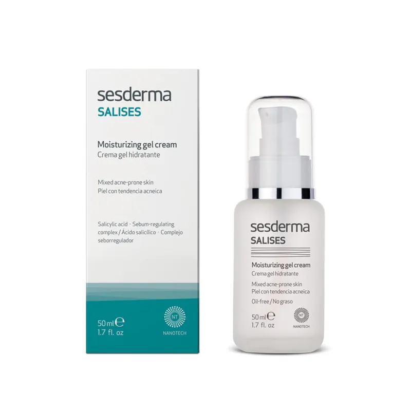 Cremă-gel hidratantă pentru tenul mixt si predispus la acnee SaliSes, 50ml, Sesderma Discount