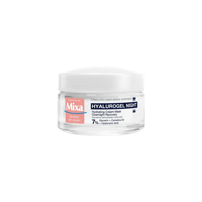 Ofertă specială MIXA HYALUROGEL NIGHT Crema hidratanta de noapte, pielea sensibila, 50ml