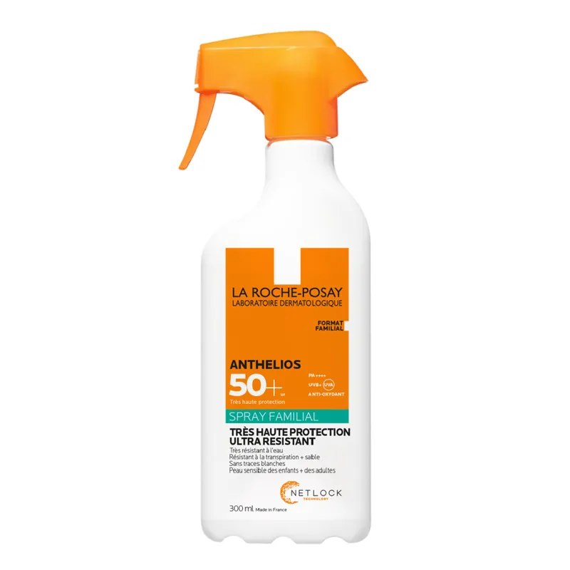 Spray fara parfum cu protectie solara SPF50+ Anthelios Family, 300 ml, La Roche-Posay Reducere de preț
