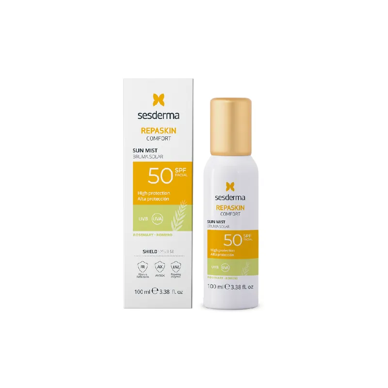 Cumpără acum Mist cu protectie solara SPF50, Comfort Repaskin Rosemary, 100 ml, Sesderma