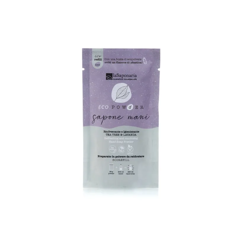 Sapun pentru maini pudra igienizant, 25g, La Saponaria Plată sigură