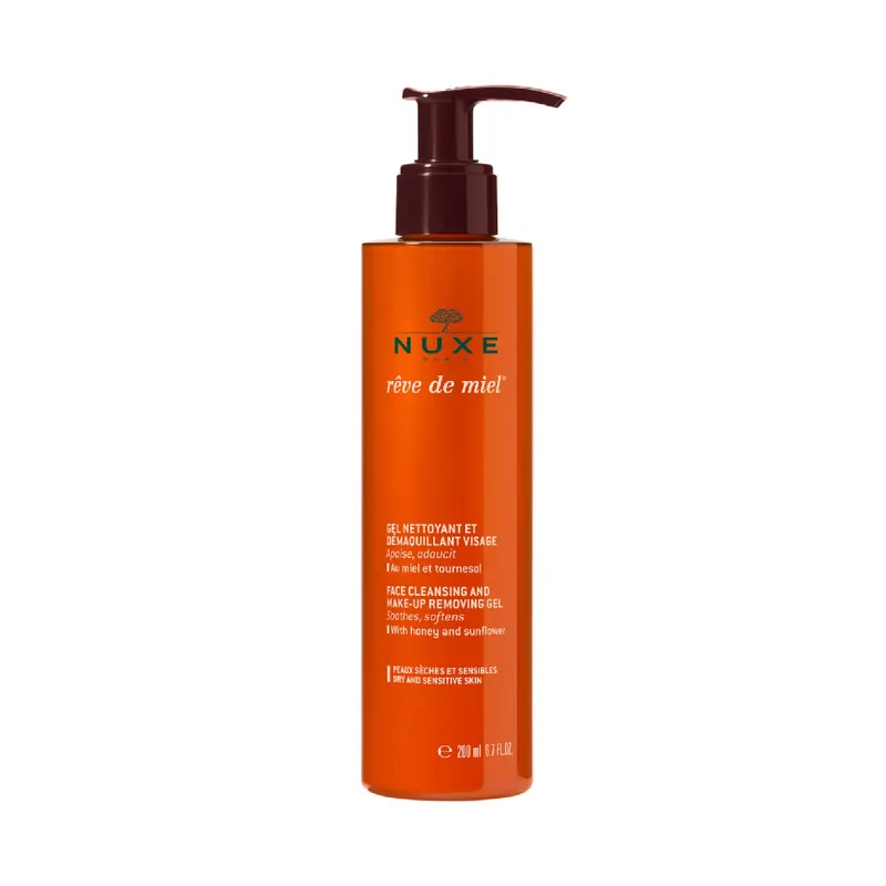 Reducere extra Gel demachiant Reve de Miel, 200ml, Nuxe