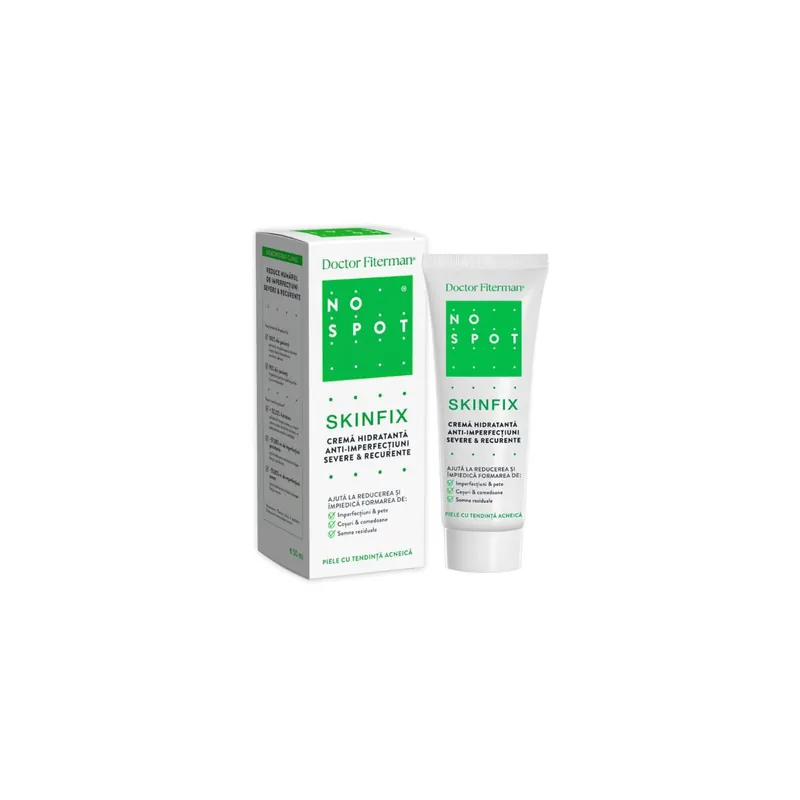 Dr. Fiterman NO SPOT SKINFIX crema hidratanta anti-imperfectiuni, 50 ml Comandă acum